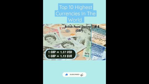 Top 10 Highest Currencies In The World | 2022/23