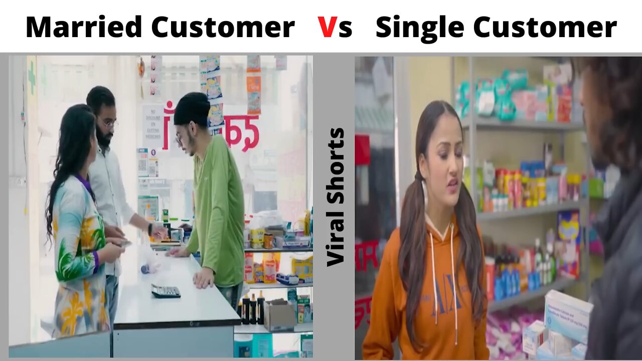 funny video married customer single customer