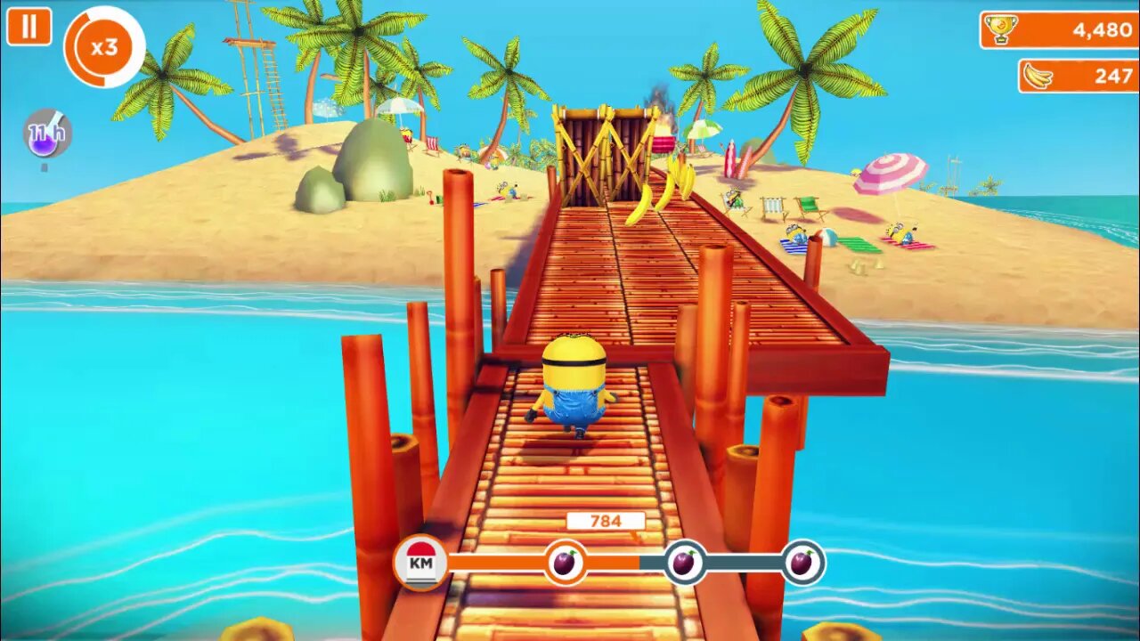 Despicable Me Minion Rush Level 13 - Run 450 Meters