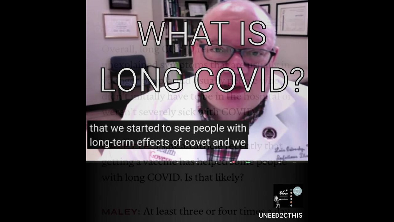 WHAT IS LONG COVID? | UNEED2CTHIS | AUG 26, 2021