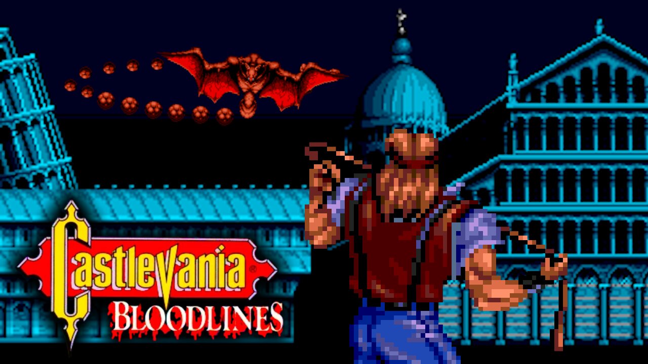 Leaping Through the Leaning Tower in Castlevania: Bloodlines [Stage 3]