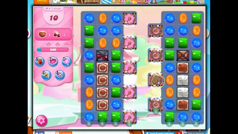 Candy Crush Level 3186 Talkthrough, 12 Moves 0 Boosters