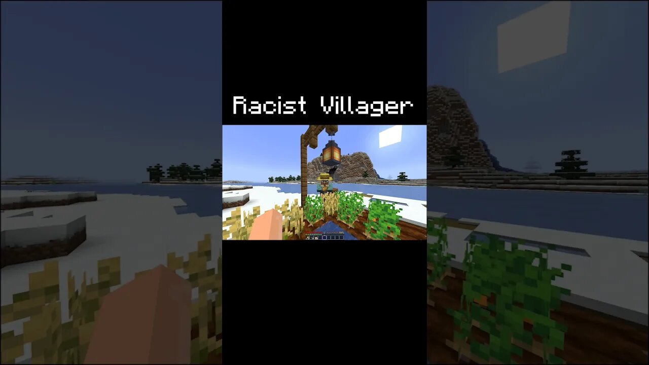 Don't worry guys the villager didn't actually say it, he said a word that rhymed with it.