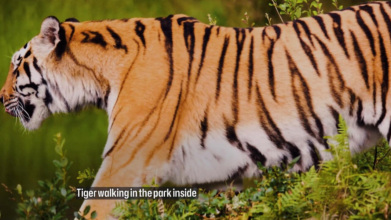 Tiger walking