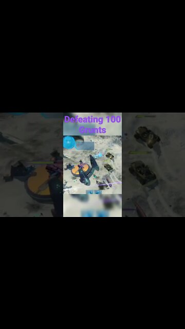 Defeating 100 Grunts in a Minute #halowars #halo