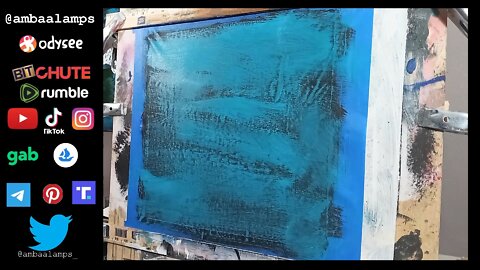 What are these? Trees? Acrylic Painting on Canvas, Expressionist art