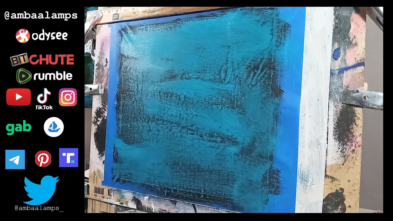 What are these? Trees? Acrylic Painting on Canvas, Expressionist art