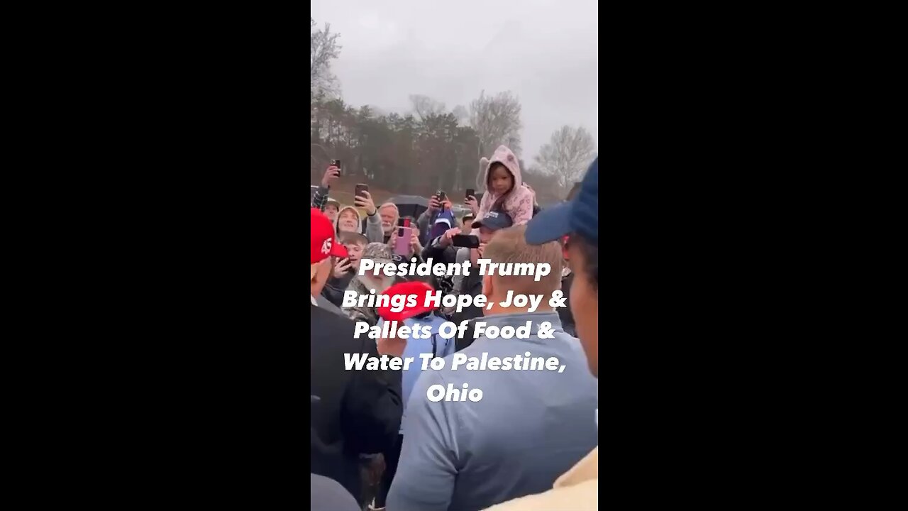 President Trump Brings Hope, Joy, Water & Food To Suffering Residents Of Palestine, Ohio