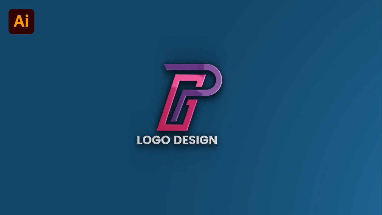 PG Logo Design | Modern Logo Design In Adobe Illustrator Tutorial For Beginner's