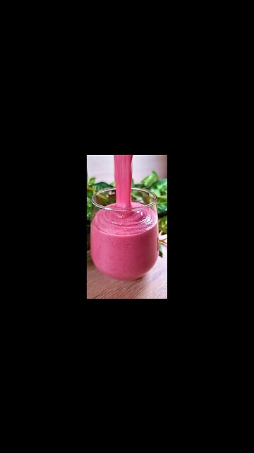 HEALTHY BREAKFAST in 2 min! Oats, Raspberry, Banana Breakfast Smoothie