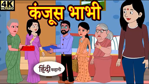 Kanjoos Bhabhi | Animated Hindi moral story