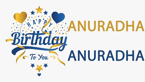 Happy Birthday to Anuradha - Hindi Birthday Wish From Birthday Bash