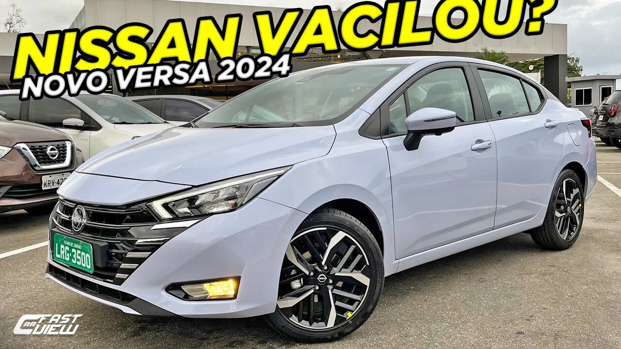 NOVO NISSAN VERSA EXCLUSIVE 2024 +BARATO QUE VIRTUS HIGHLINE VALE A PENA COM MOTOR FRACO E SEM ACC?