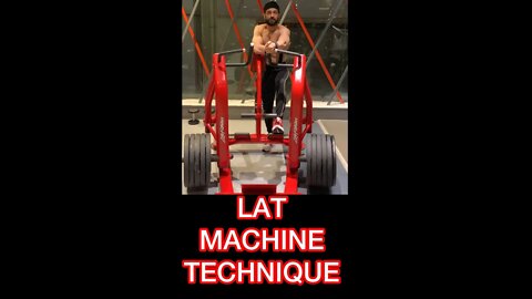 HOW TO USE LAT MACHINE #shorts #youtubeshorts