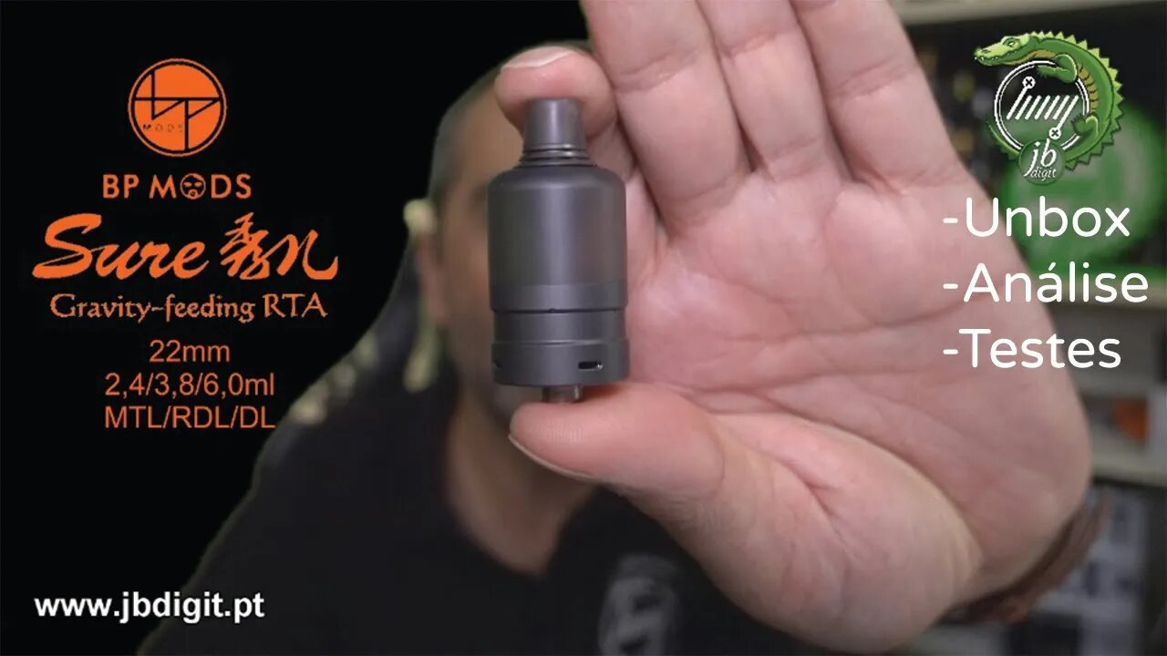 [PT] [SHORT] BP Mods SURE RTA 22mm 2,4/3,8/6,0ml MTL/RDL/DL