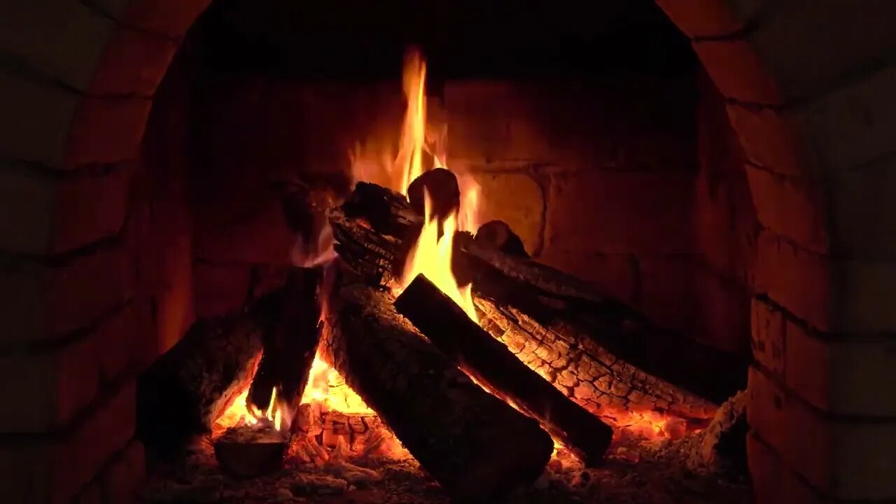 Relaxing😎Fireplace🔥Sounds Burning Fireplace & Crackling Fire Sounds720p