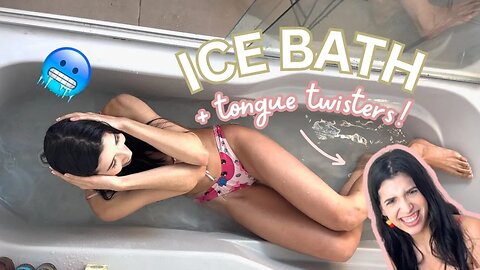 tongue twisters in an ice bath?! 😝 | Zarias