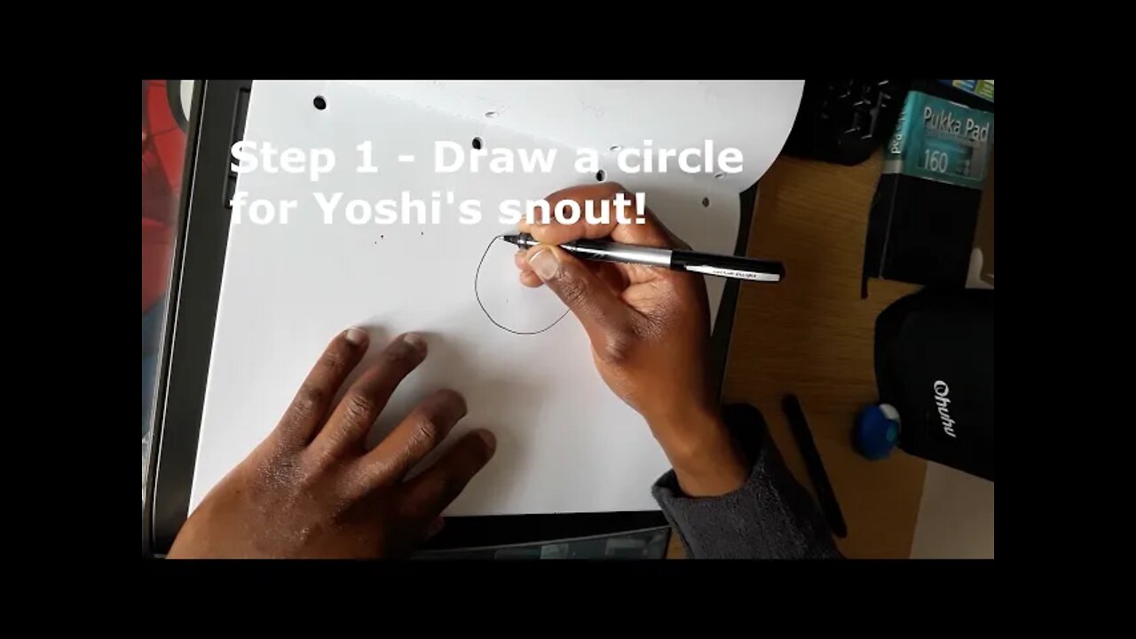 How To Draw Super Yoshi STEP BY STEP EASY