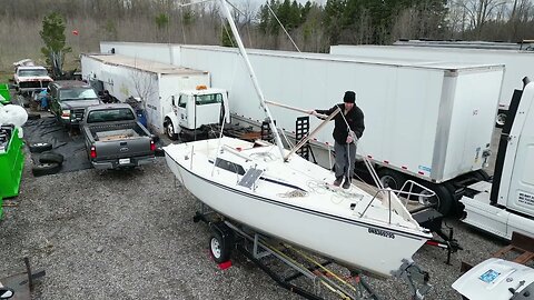 Solo Mast Raising Jig - Hunter 23 Mast Raising