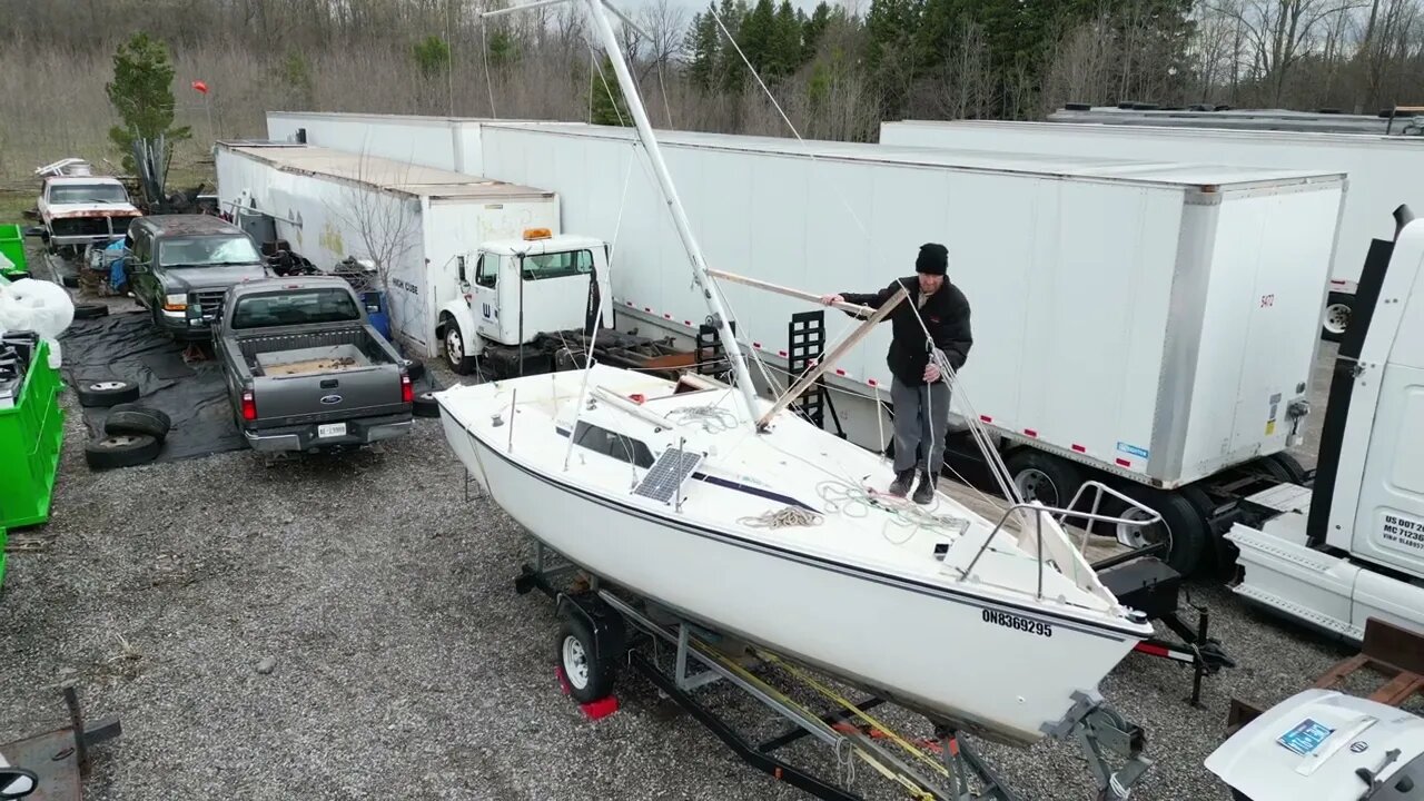 Solo Mast Raising Jig - Hunter 23 Mast Raising