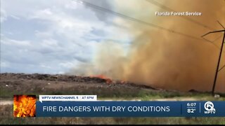 Dry weather creates dangerous fire conditions