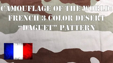 Camouflage of the World: French "Daguet" Desert Camo Pattern