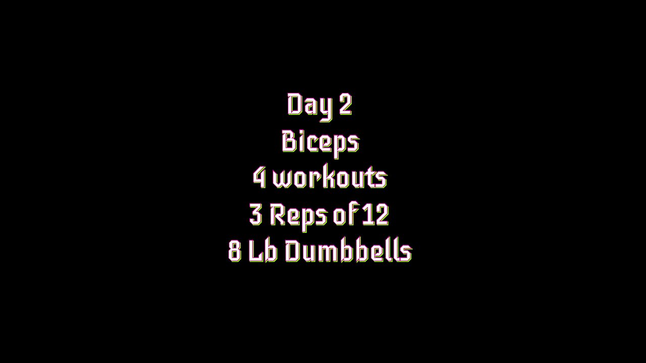 My Fitness Journey, Day 2 - Biceps