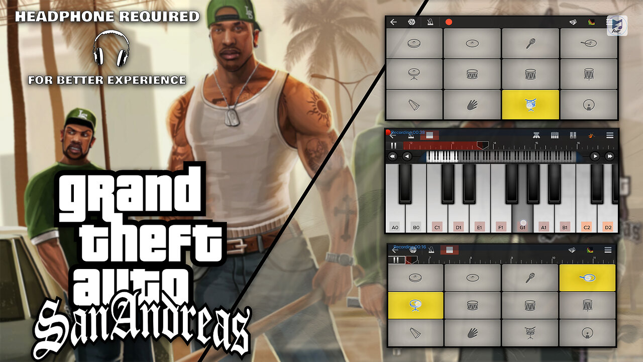 GTA - San Andreas Theme Song ( Cover & Tutorial )