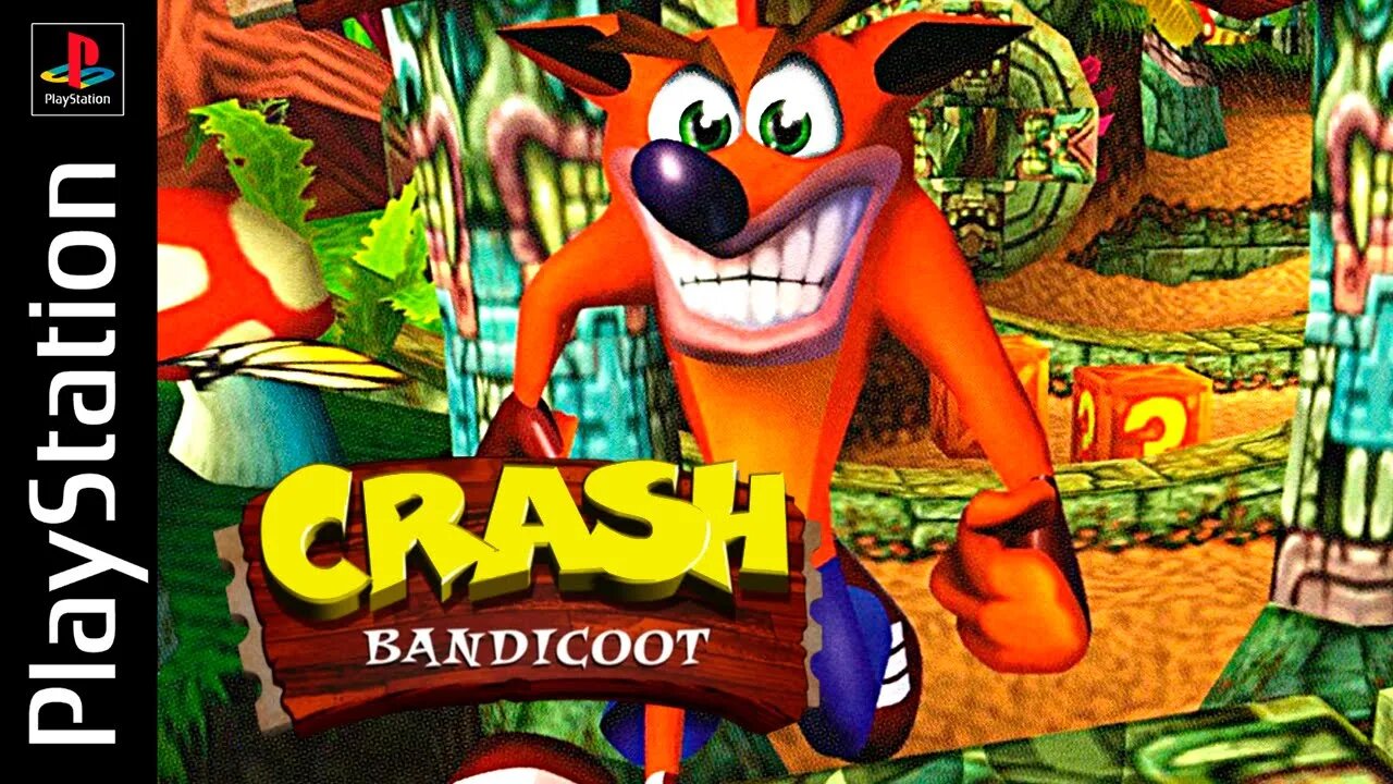 CRASH BANDICOOT 1 (PS1) #1 - Gameplay do início do jogo em português! (Legendado em PT-BR)