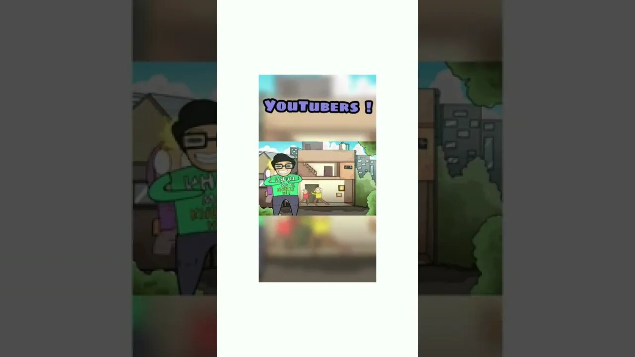 YOUTUBERS ! |Funny animation short🤣|Credit-@HardToonz #shorts #notyourtype #animation #hardtoonz
