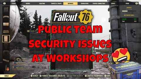 Building your Own Defenses For A Workshop Takeover In Fallout 76