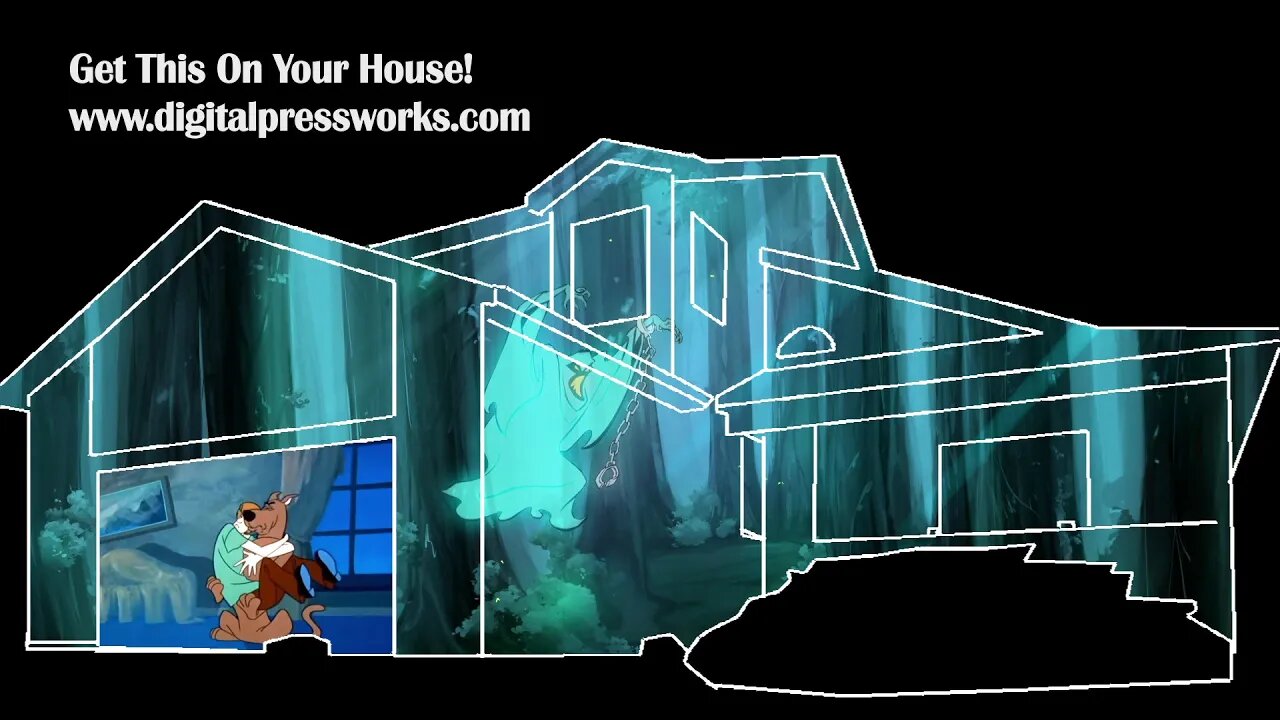 Scooby Doo Halloween Projection Mapping Video Sample