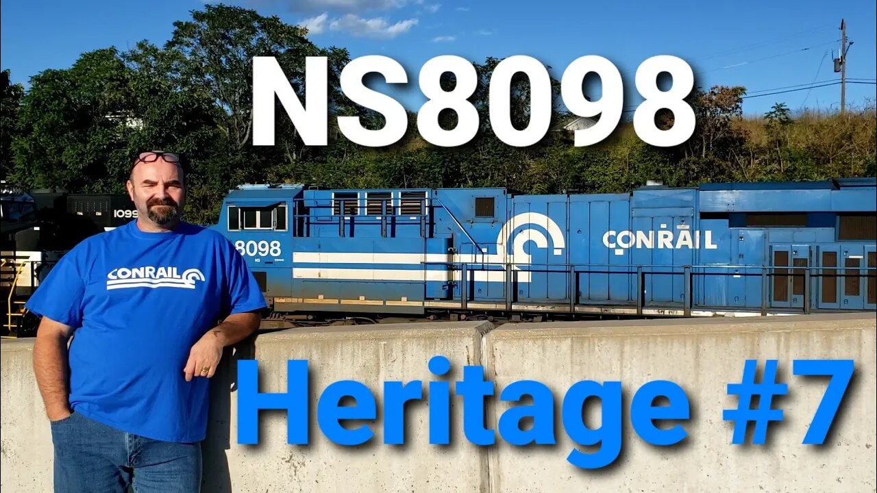 NS8098 Conrail heritage unit, Norfolk Southern