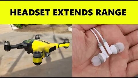 Extend Drone WIFI Range With Headset Wire In Africa