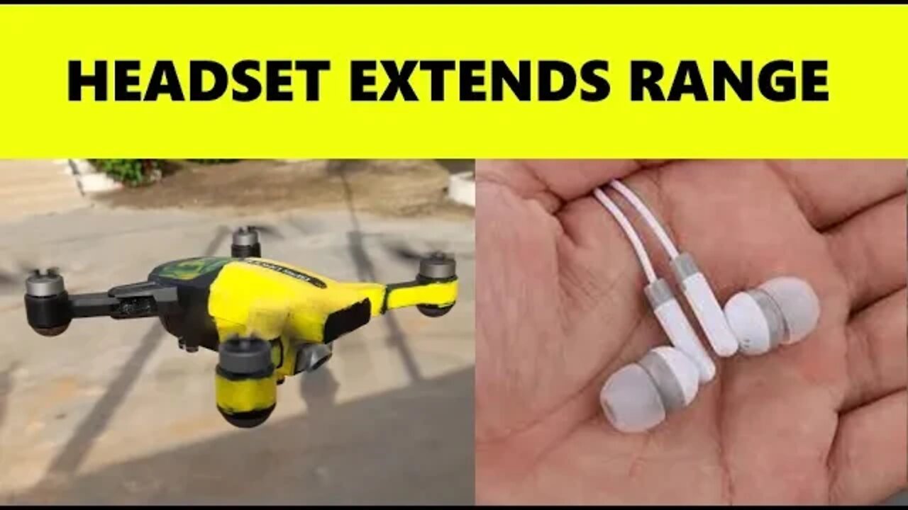 Extend Drone WIFI Range With Headset Wire In Africa