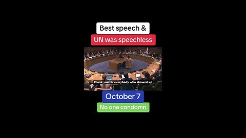 A speech at the UN