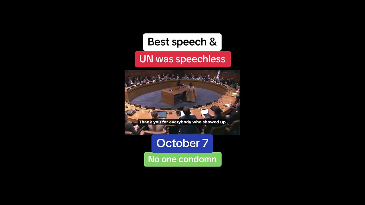 A speech at the UN