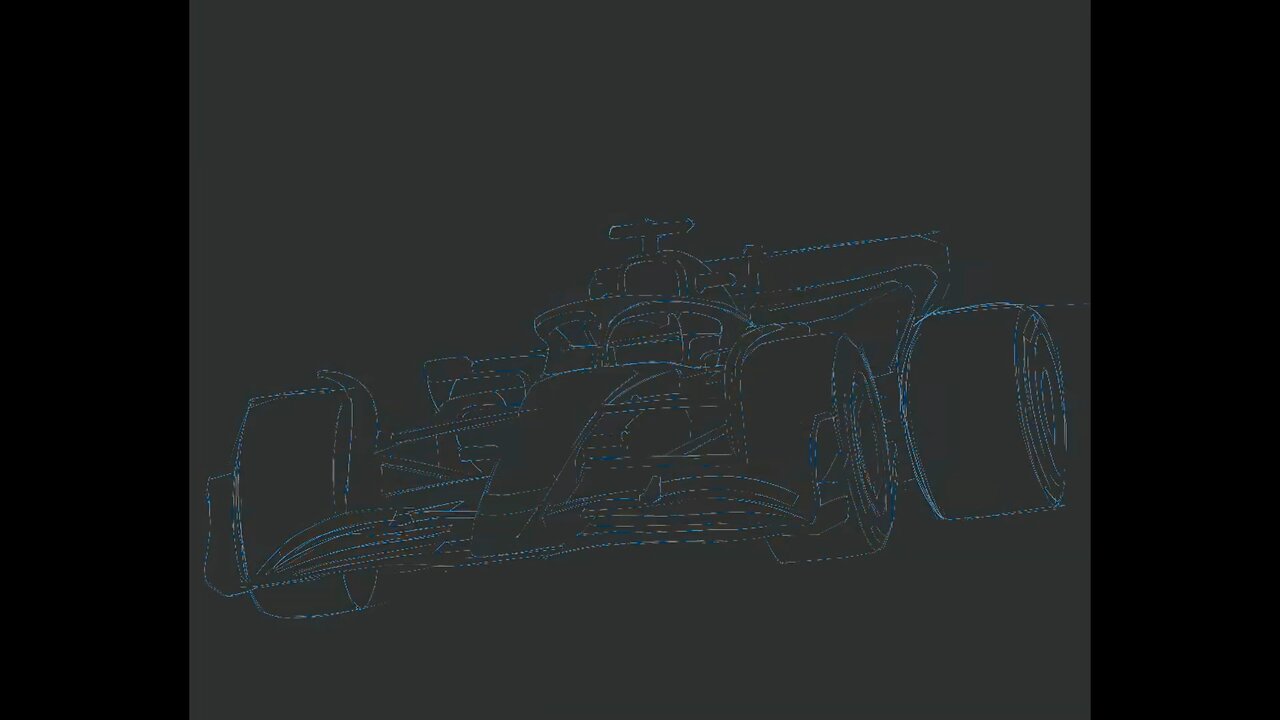 Time lapse painting of F1 car