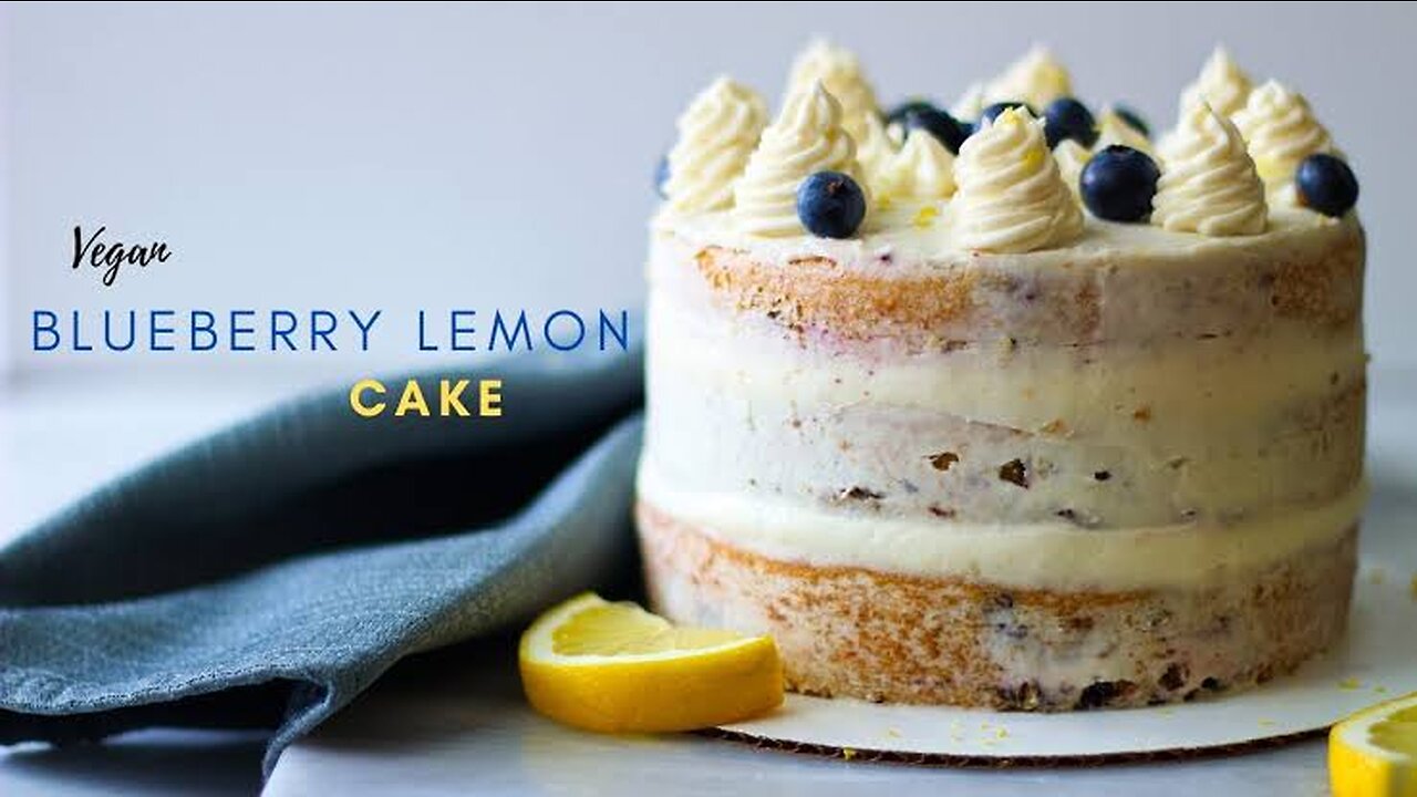 Celebrating My Mom's Birthday with a Homemade Cake Delicious Blueberry Lemon Cake (VEGAN) 2023