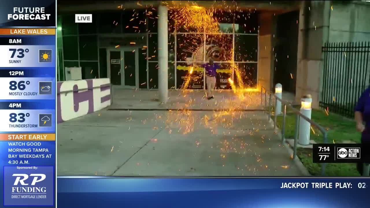 Sean Daly live as MOSI displays The Human Sparkler