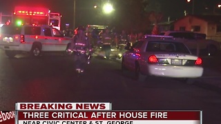 3 people critical after North Las Vegas house fire