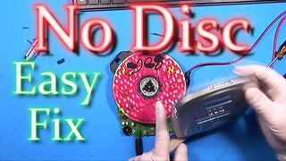 Easy Fix! Aiwa Portable CD Player / No Disc error Repair