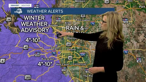 Chilly with rain and snow for metro today