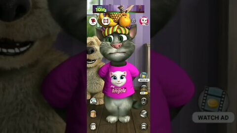 Talking Tom 💓 Angela 😉 #shorts