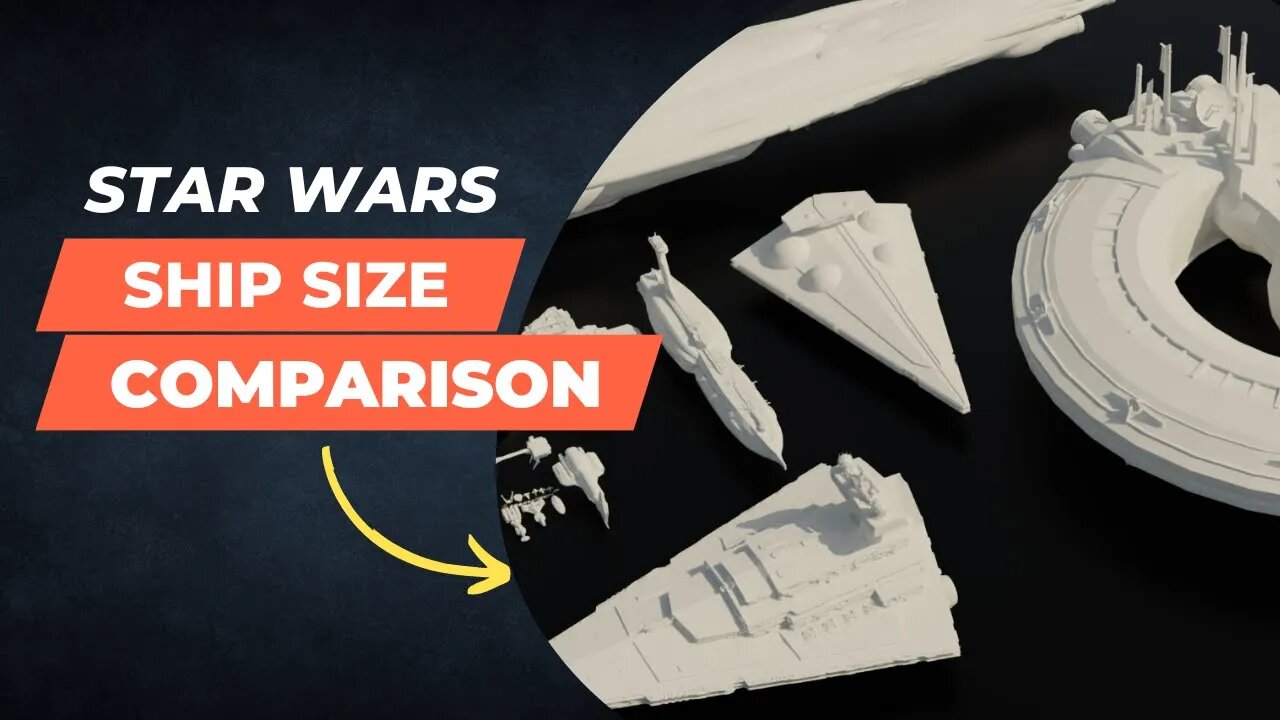 Star Wars : Ship 🚀 Size Comparison (2022)