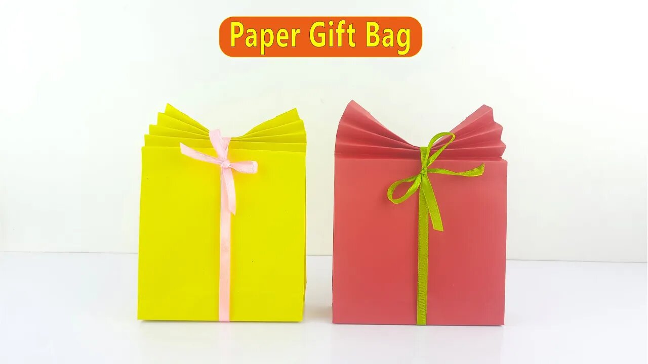 Origami Gift Bag / DIY Paper Gift Bag - Easy Paper Crafts