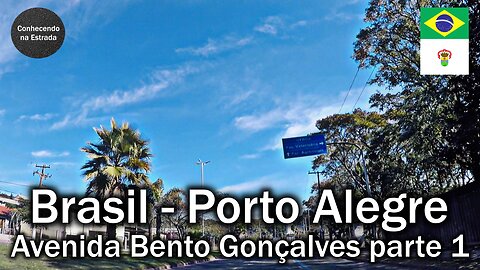 🚗 🌞 Dirigindo por Porto Alegre, avenida Bento Gonçalves, parte 1.