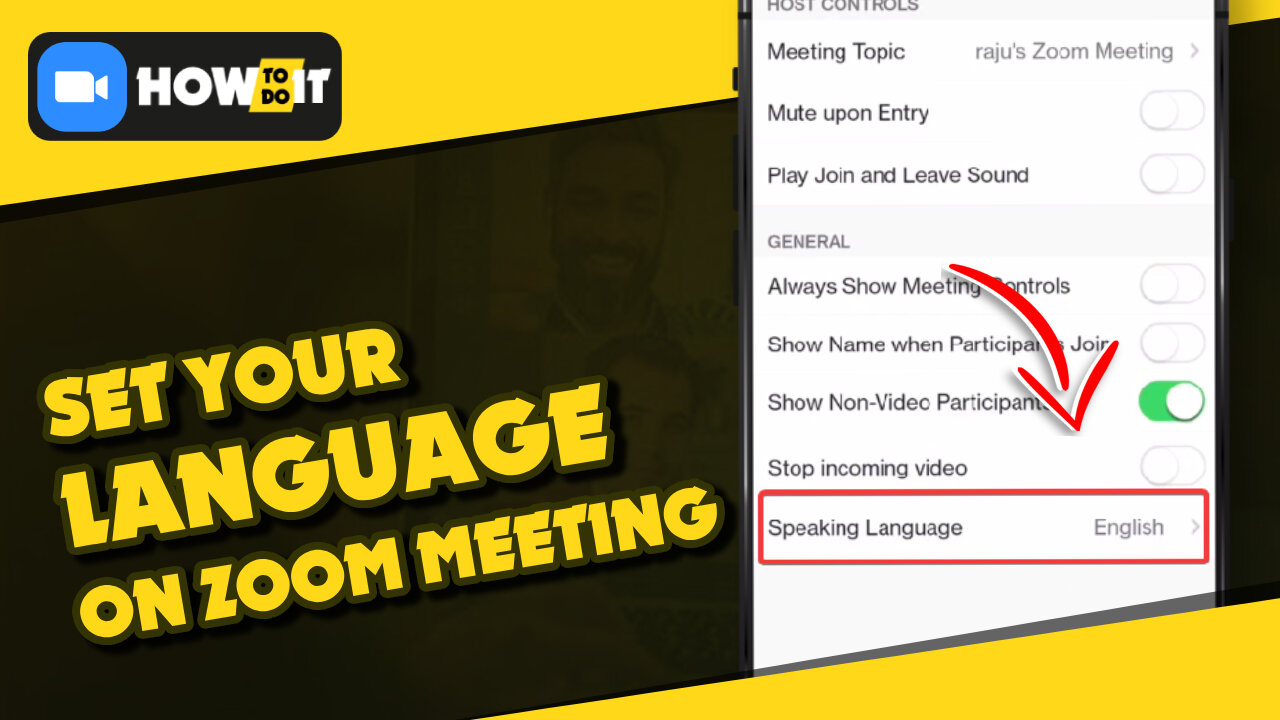 How to select language in Zoom