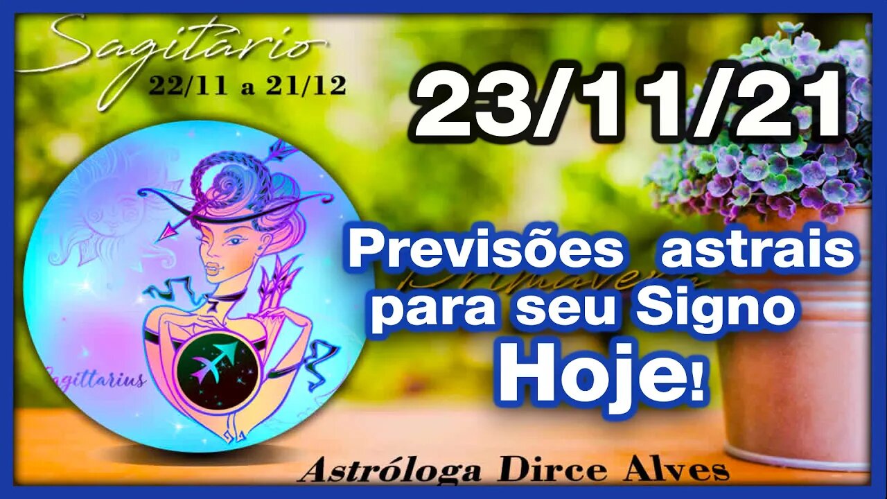 [Horóscopo do Dia] 23/11/2021previsões astrais para todos os signos Dirce Alves [Terça-Feira]#Novo