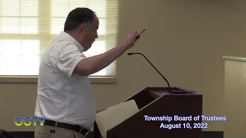 Township Board of Trustees 8/10/22